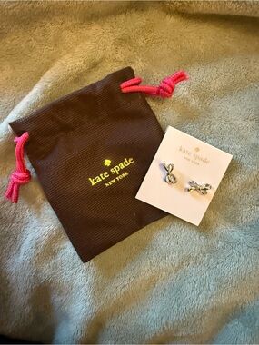 kate spade Silver Bow Stud Earrings